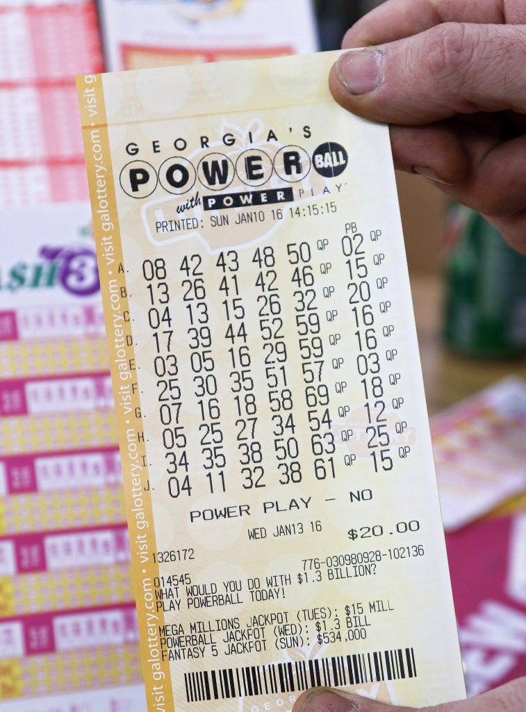 lotto ticket powerball
